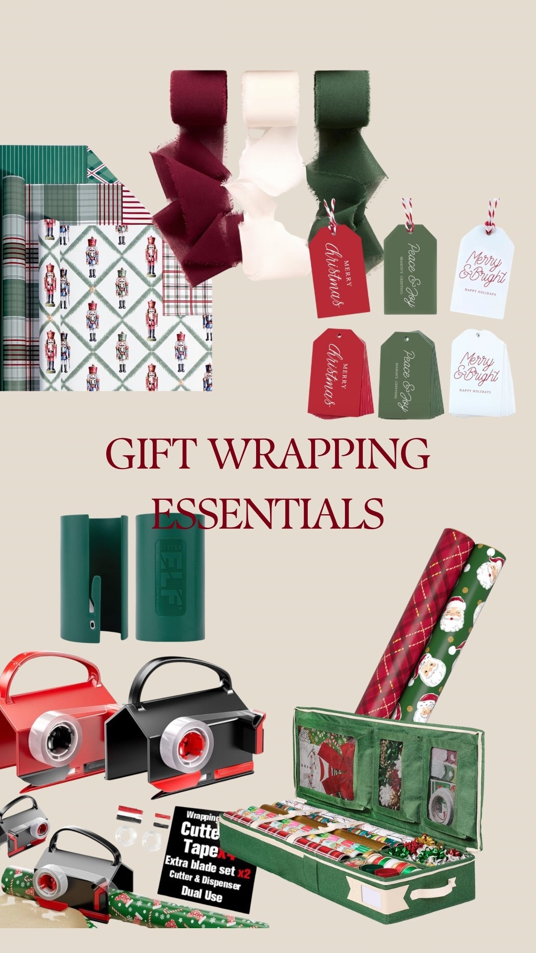 Gift wrapping, Amazon, wrapping paper, tags, Christmas wrap

#LTKHome #LTKFindsUnder100 #LTKHoliday