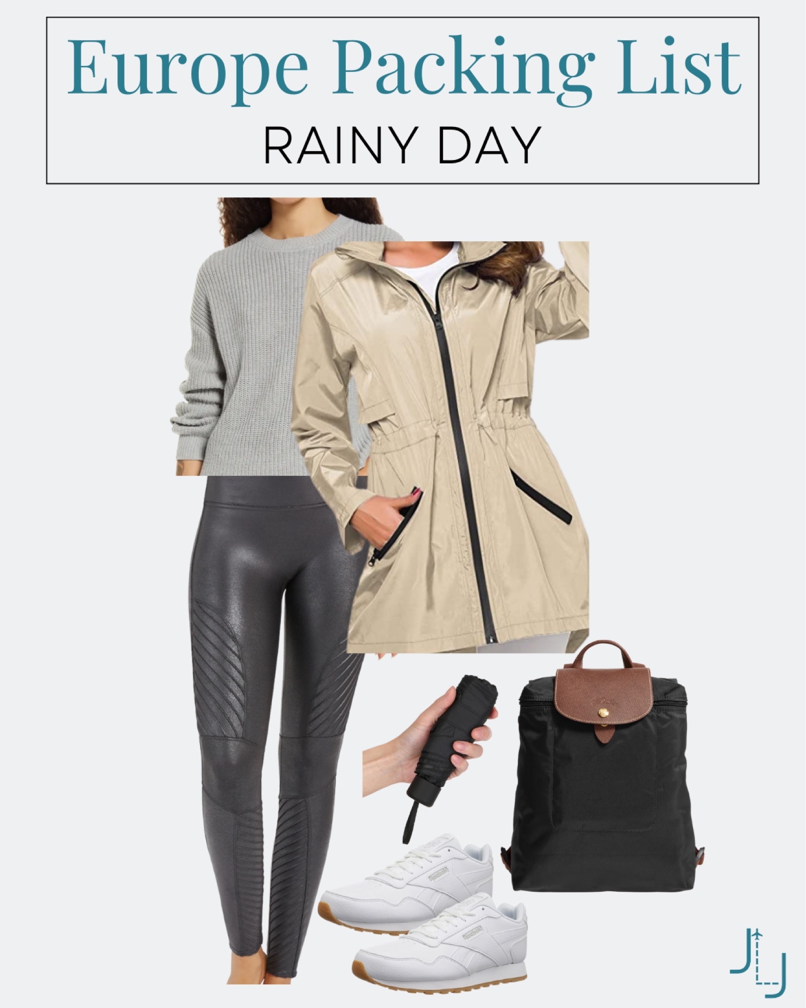 Here’s a simple outfit to be comfortable and cute when it is raining in the spring Europe ☔️ 

#LTKtravel #LTKeurope