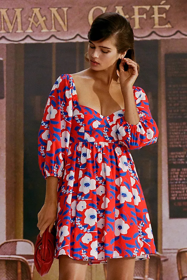 Floral-Printed Mini Dress | Anthropologie (US)