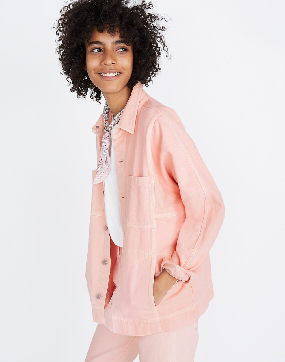 Pink Denim Chore Coat | Madewell
