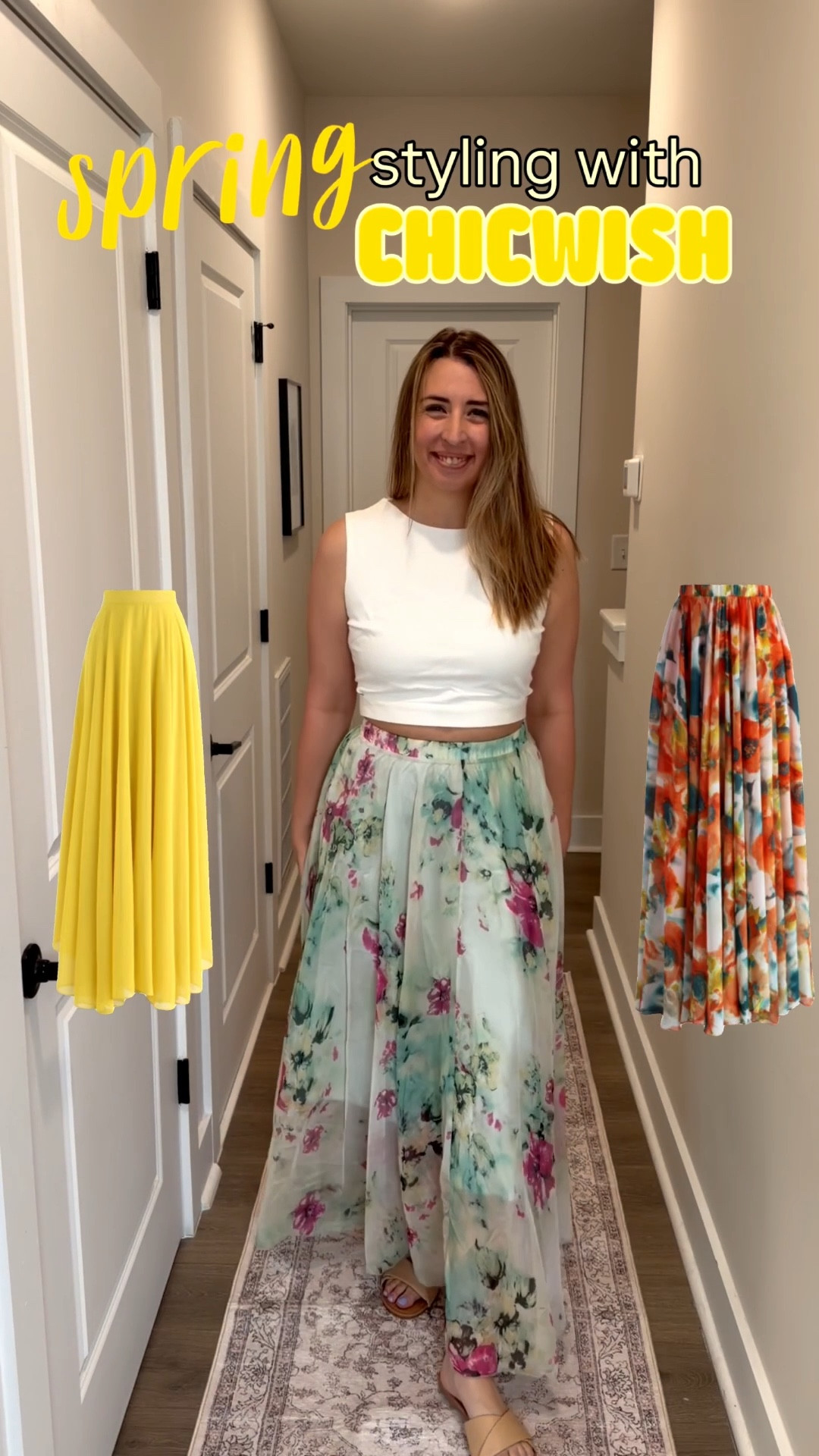spring styling with @Chicwish  🌷 #ad

One top, four skirt styles, and a hallway that accidentally became a runway

I love pieces like this that make outfit planning feel easy, mix-and-match, and a little too fun to stop at one look

#LTKSeasonal #LTKdayinmylife #LTKootd
