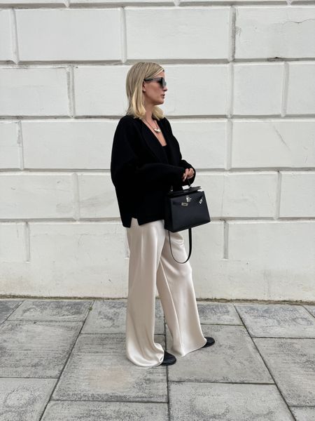 Perfect weekend look - comfy like PJs and slippers but looks well put together! 

Size small trousers, size medium jacket and knit. 

#LTKstyletip #LTKuk #LTKeurope