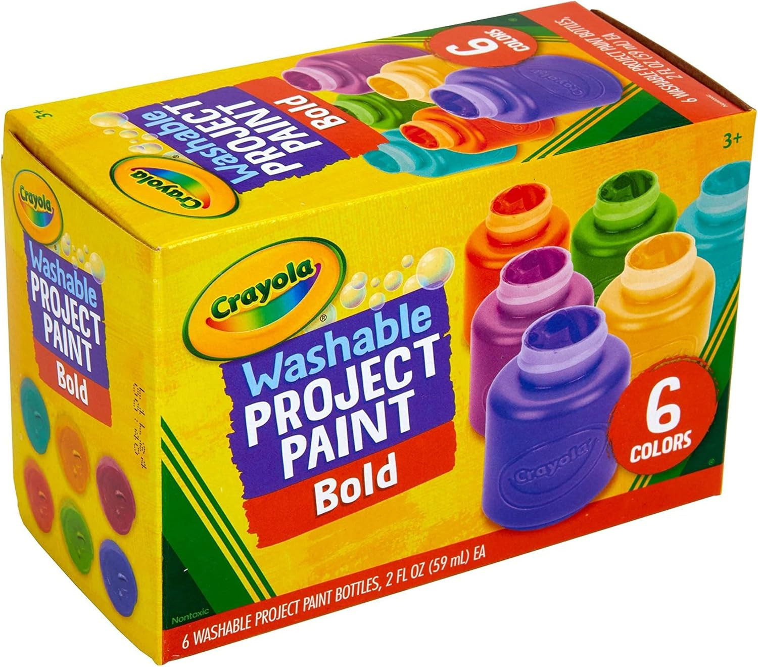Crayola Washable Kids Paint (6ct), Essential Preschool Supplies, Paint Set for Kids, Must Have Ar... | Amazon (US)