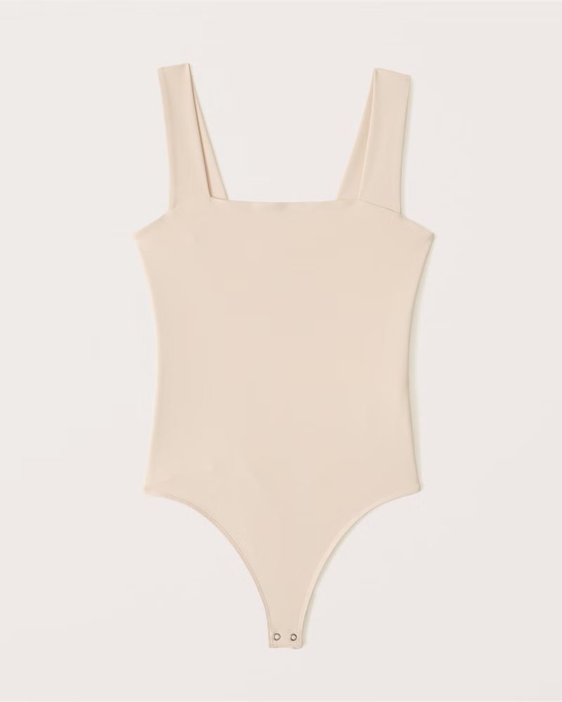 Women's Double-Layered Seamless Squareneck Bodysuit | Women's Tops | Abercrombie.com | Abercrombie & Fitch (US)