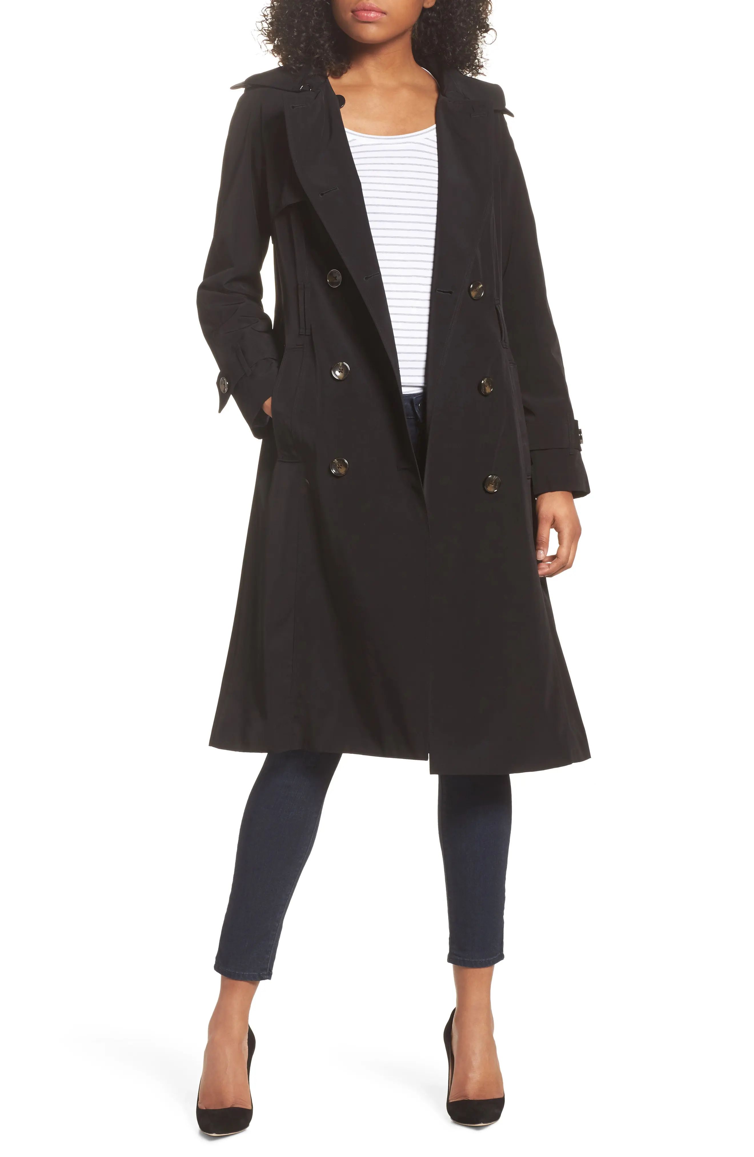 Women's London Fog Long Double Breasted Trench Coat | Nordstrom
