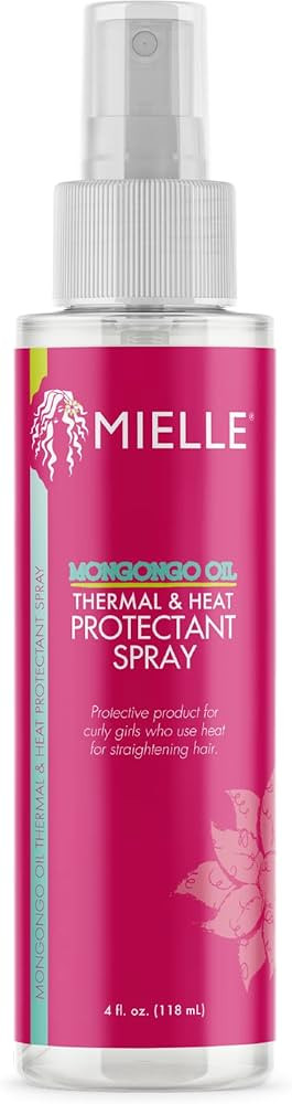 Mielle Mongongo Oil Thermal & Heat Protectant Spray, Protects Hair from Heat Damage, Intense Heat... | Amazon (US)