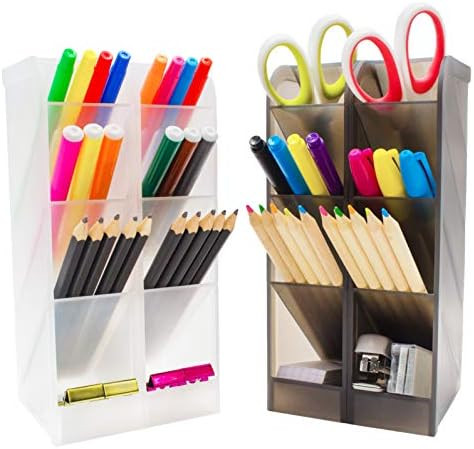 STYLIO Office Desk Organizer. Pen & Pencil Holder. Markers, Stationery Caddies Essential for Offi... | Amazon (US)