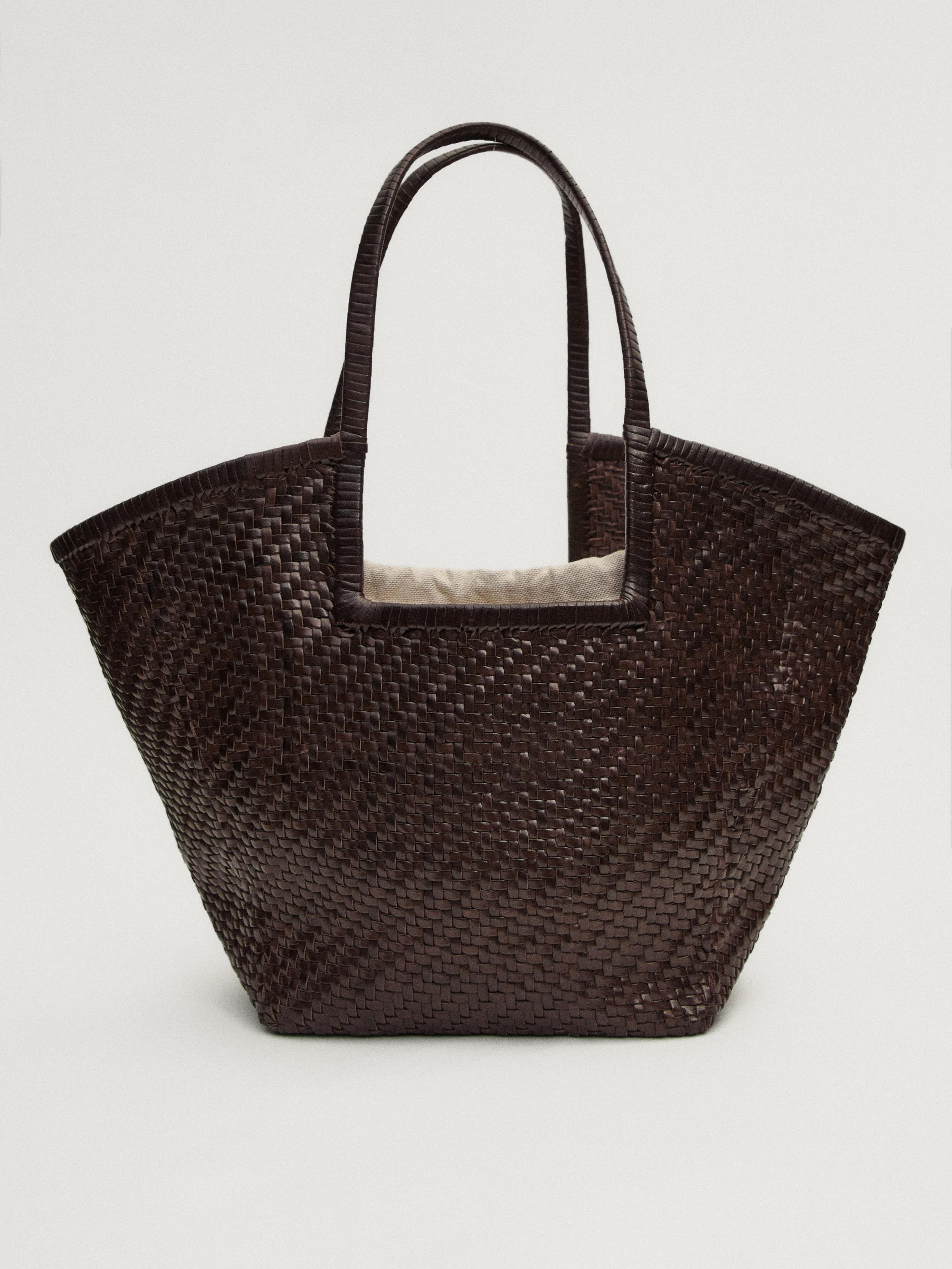 Korbtasche geflochten Nappaleder | Massimo Dutti DE