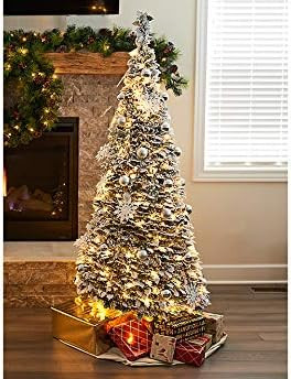 Sharper Image Pop-Up 6Ft. White Flocked Christmas Tree       Send to LogieInstantly adds this pro... | Amazon (US)