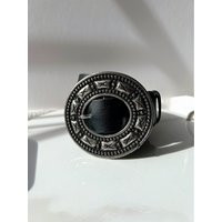 Round Buckle Belt Women, Black Leather Belt, Gift For Her, Made From Real Genuine Leather | Etsy (US)