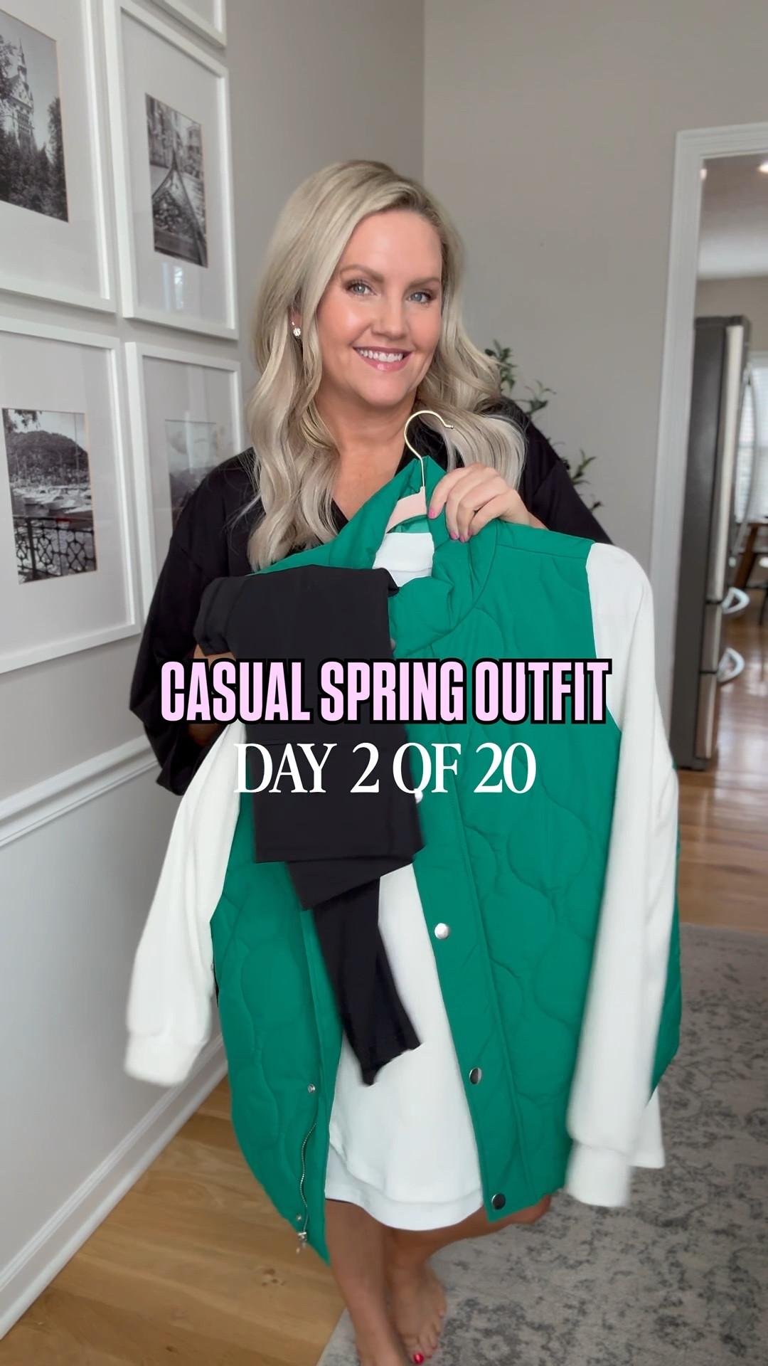 Casual spring outfit idea all from Amazon 🍀 featuring my favorite no front seam leggings that look and feel like lulu! This long sleeve tunic Henley is SO soft and perfect to wear with leggings. Quilted vest is a must for spring and this one comes in a lot of color options. Great sports mom outfit ⚽️⚾️🏈
Leggings - small petite
Tunic - medium
Vest - medium


#LTKootd #LTKOver40 #LTKmomlife