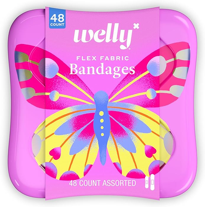 Welly Bandages | Adhesive Flexible Fabric Bravery Badges | Assorted Shapes for Minor Cuts, Scrape... | Amazon (US)