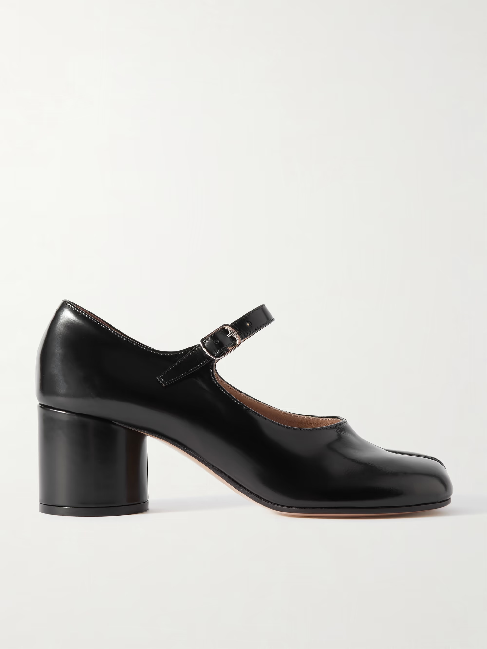 Tabi split-toe glossed-leather Mary Jane pumps | NET-A-PORTER (US)