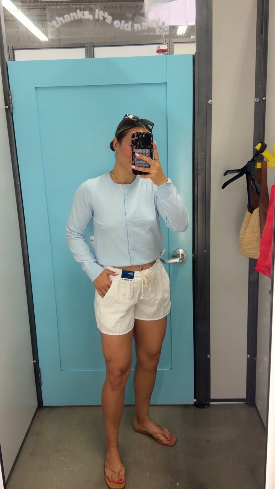 Did some spring shopping at old navy over the weekend and found so many cute spring and summer outfits! 

This baby blue cardigan paired with these drawstring linen shorts is the perfect spring to summer outfit 

Wearing size medium in both. The shorts have pockets!! 

#LTKSaleAlert #LTKootd #LTKSeasonal