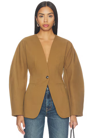 Kelli Jacket in Brown | Revolve Clothing (Global)