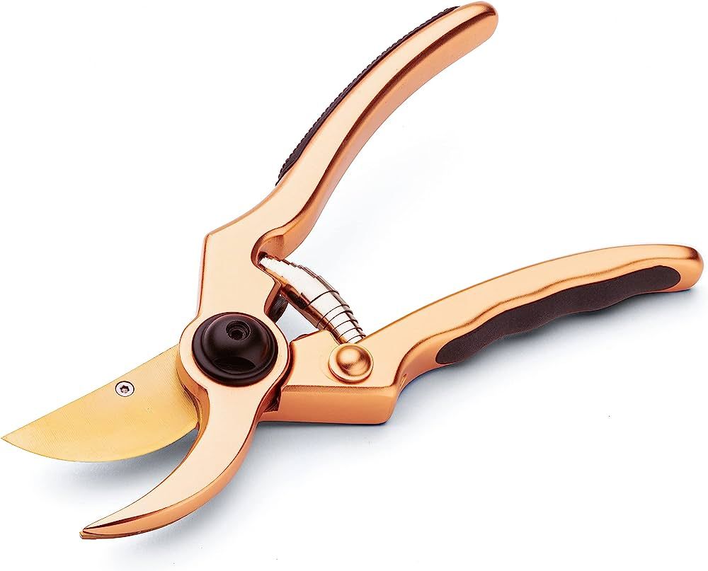 Kings County Tools Rose Gold 9" Long Hand Pruner | Ultra Sharp High-Carbon Bypass-Blade System | ... | Amazon (US)
