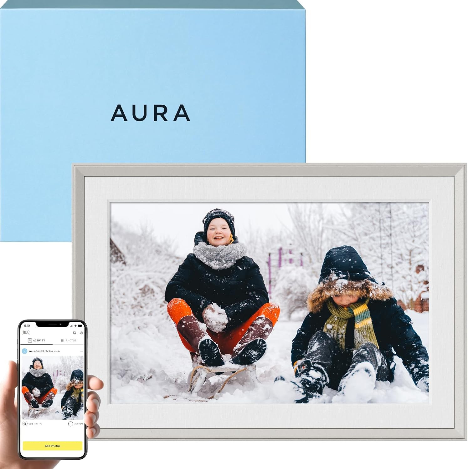 Aura Carver 10.1" WiFi Digital Picture Frame | The Best Digital Frame for Gifting | Send Photos f... | Amazon (US)