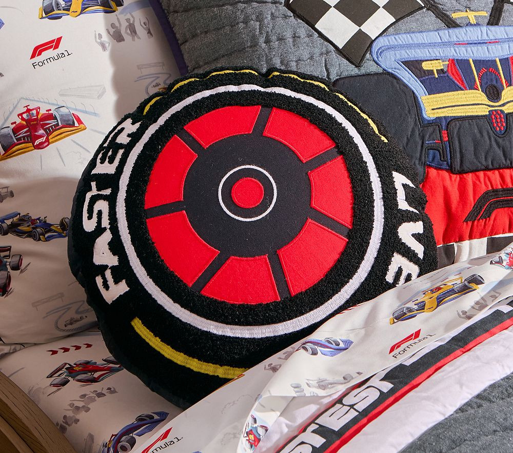 Formula 1\u00ae Wheel Pillow | Pottery Barn Kids