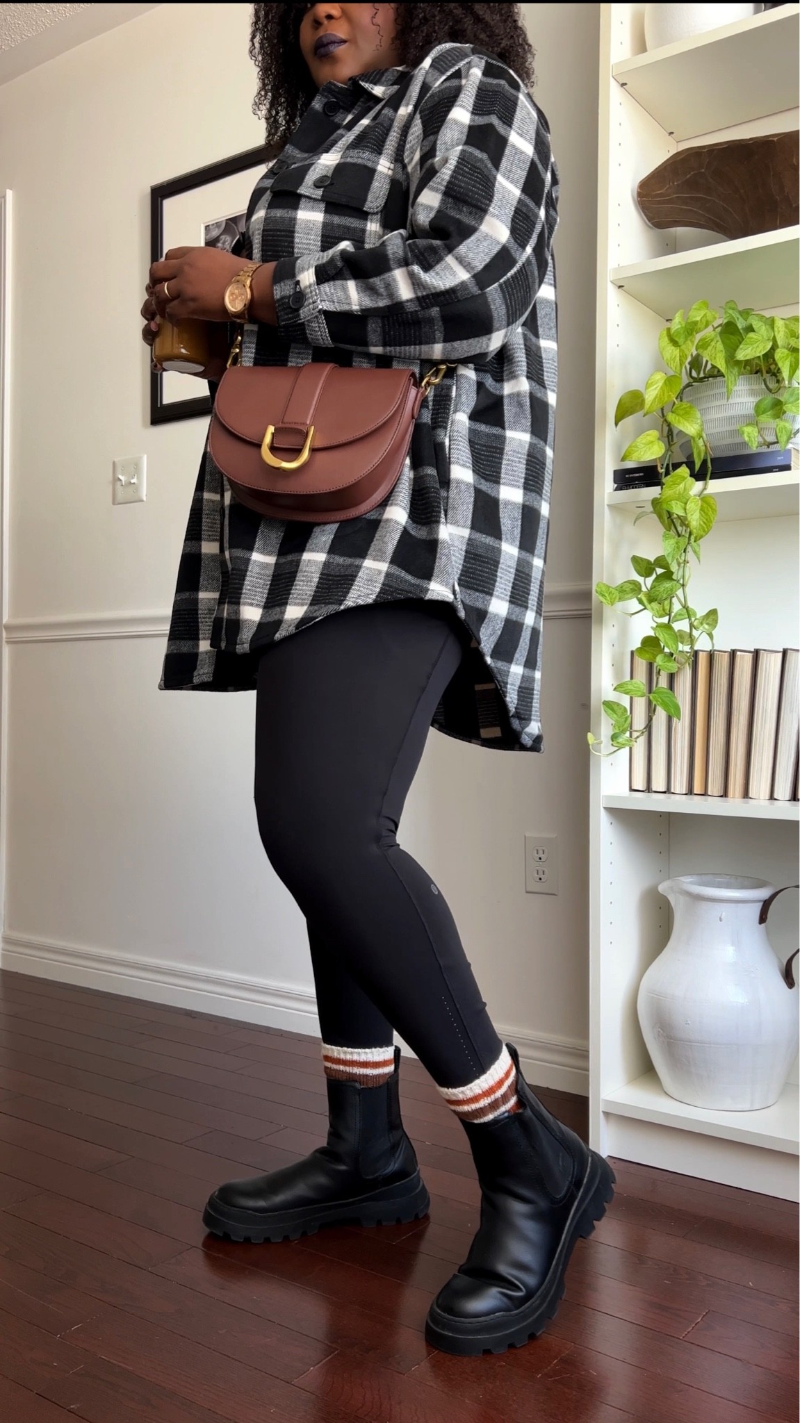 Plus size leggings outfit for fall! #shacket #plaidjacket #Lululemon #walmartplussize  

#LTKSeasonal #LTKunder50 #LTKcurves