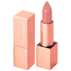 LAWLESS Forget the Filler Lip-Plumping Line-Smoothing Satin Cream Lipstick Soft Truffle 0.1 oz / 3.7 g | Sephora (US)