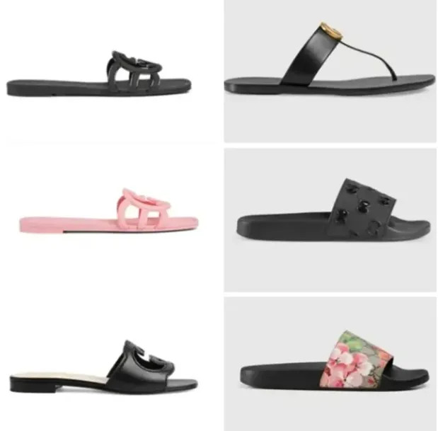 Slipper Designer Slide Summer sandals Fashion Men Beach Indoor Flat Flip Flops Leather Lady Women... | DHGate