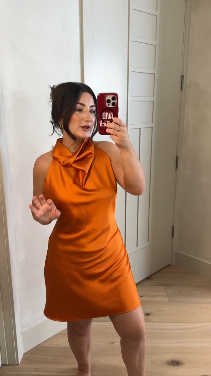 Satin dress from Zara!! It’s stunning!! 

Size medium 
Runs big! 

5’0” 140lbs

#LTKgrwm #LTKootd #LTKPetite