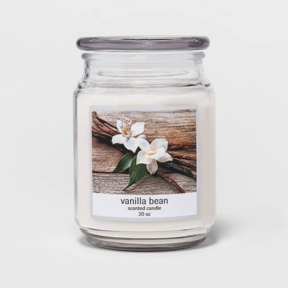 Glass Jar Vanilla Bean Candle | Target