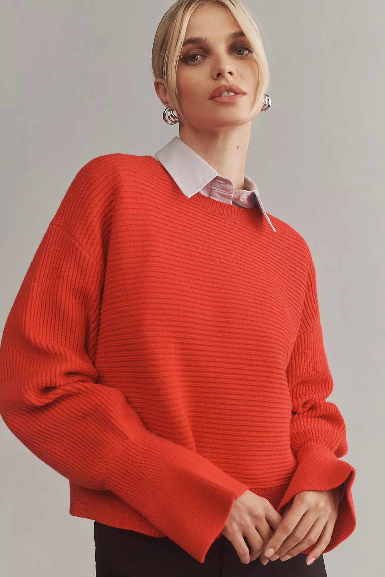 Maeve Ribbed Pullover Sweater | Anthropologie (US)