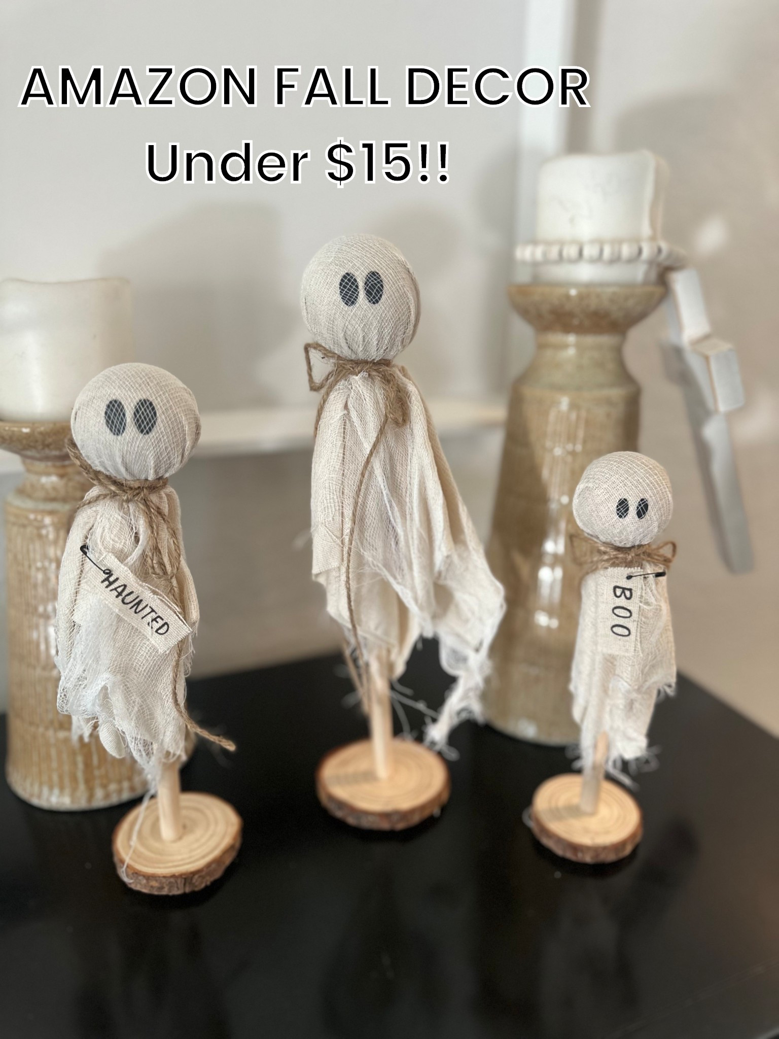 Cute little Fall/ Halloween ghosts under $15 on Amazon!  

#LTKFindsUnder50 #LTKHalloween #LTKFallSale