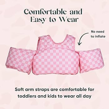 Toddler Swim Vest - Toddler Floaties Jacket & Water Wings for Boys & Girls - Durable & Adjustable... | Amazon (US)