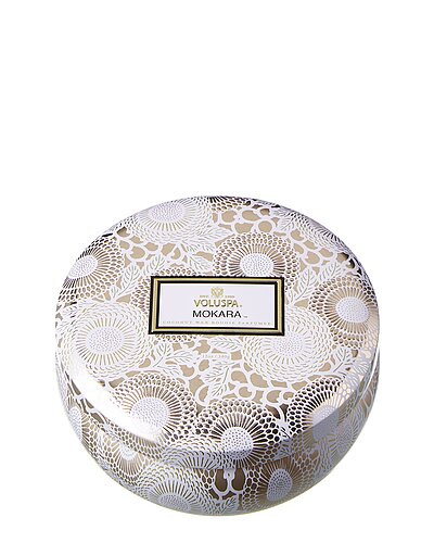 Voluspa 3 Wick In Decorative Timocrat Candle | Gilt