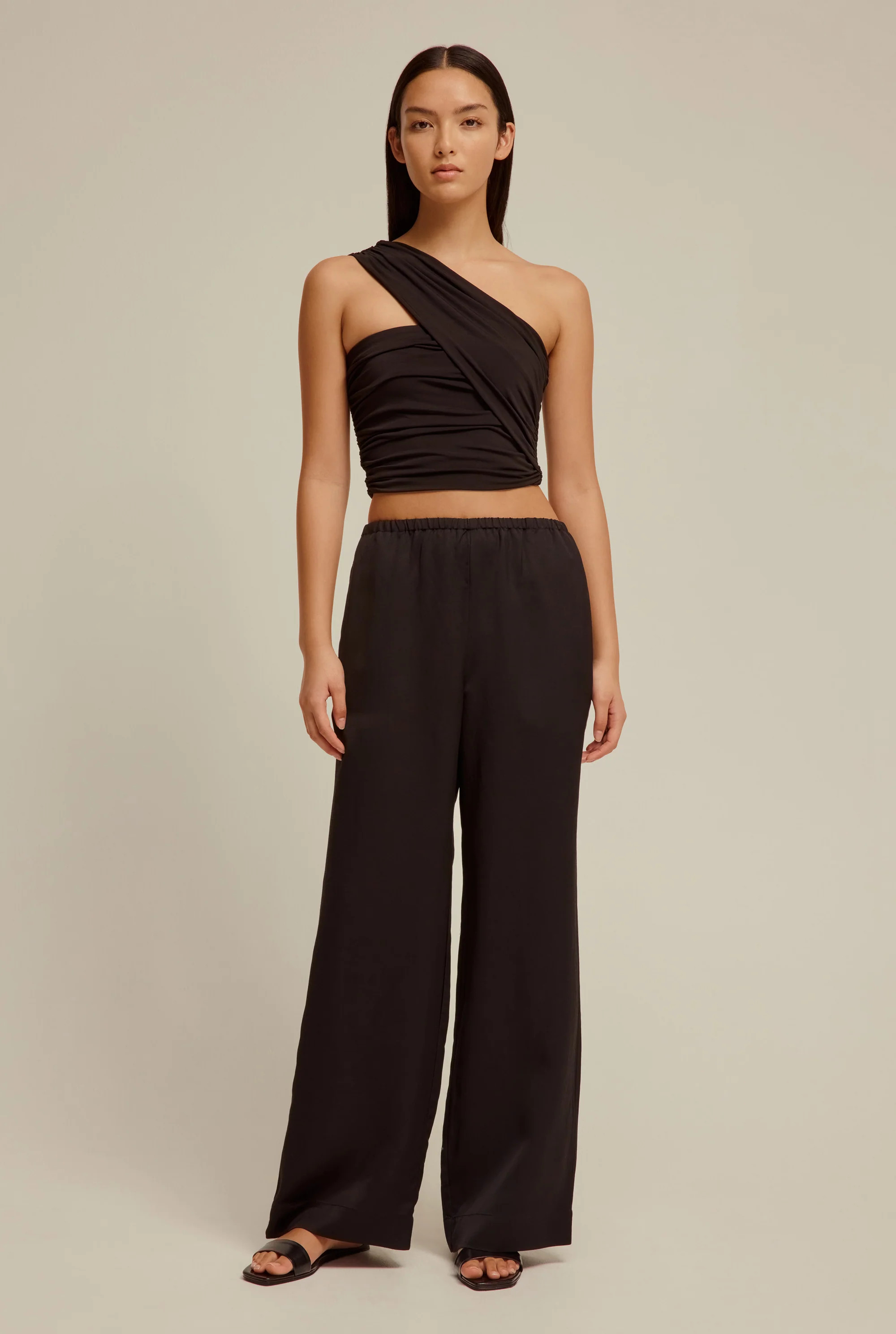 Drapey Elastic Waist Trouser | Venroy AU