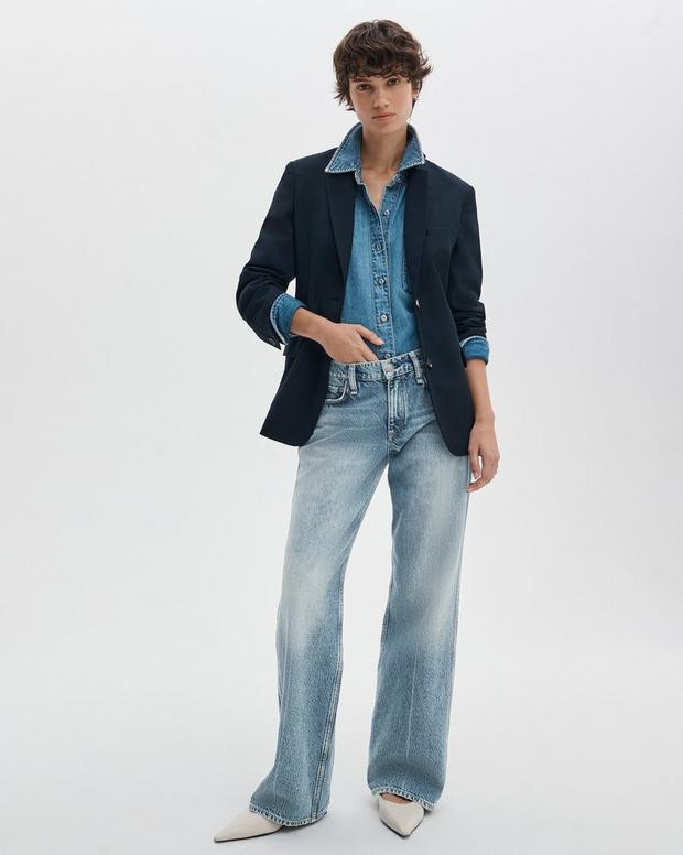 Saige Relaxed Straight Jeans | rag & bone