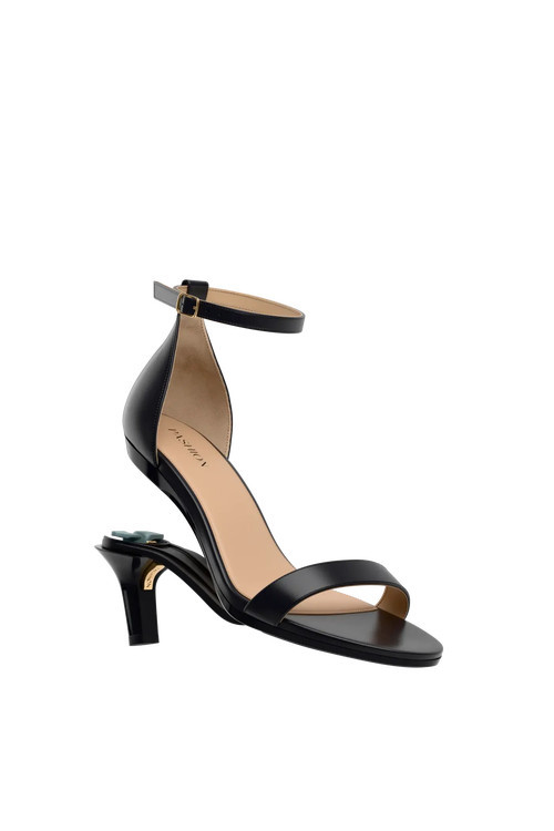 Pashion Footwear The Pashionista 3" Stiletto Convertible Heel in Coal Leather at Nordstrom, Size 8.5 | Nordstrom