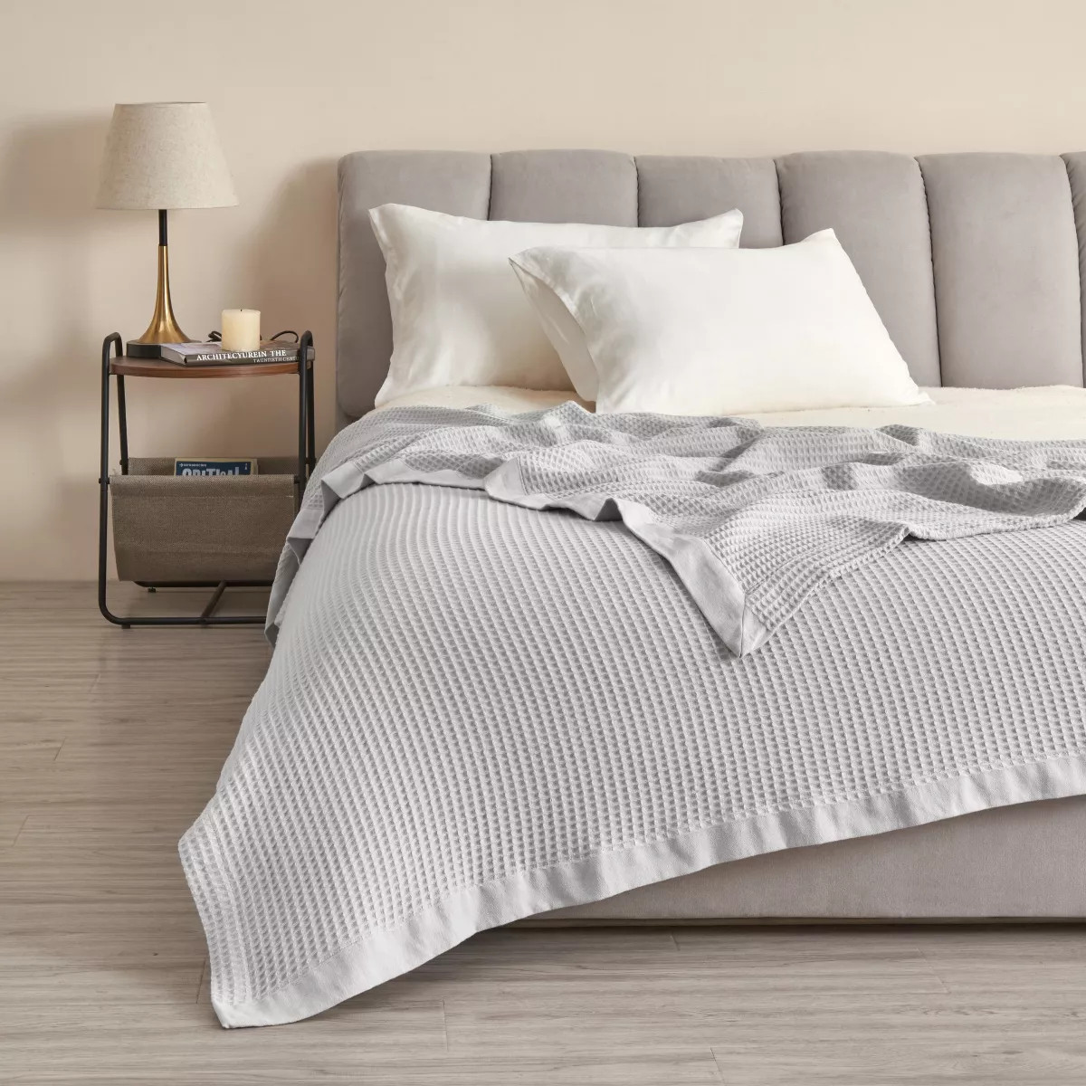 Great Bay Home Cotton Super Soft All-Season Waffle Weave Knit Blanket | Target