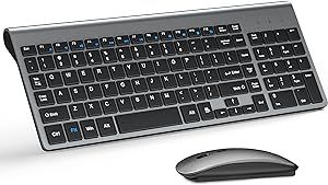 Wireless Keyboard and Mouse Ultra Slim Combo, TopMate 2.4G Silent Compact USB 2400DPI Mouse and S... | Amazon (US)
