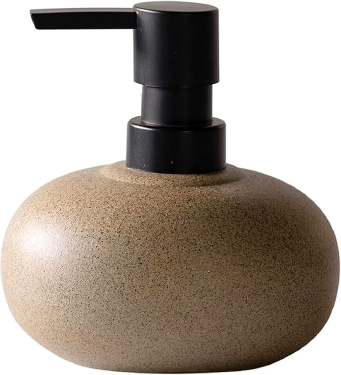 10oz Ceramic Hand Soap Dispenser, Elegant Liquid Soap Dispenser for Bathroom Countertop, Heavy & ... | Amazon (US)