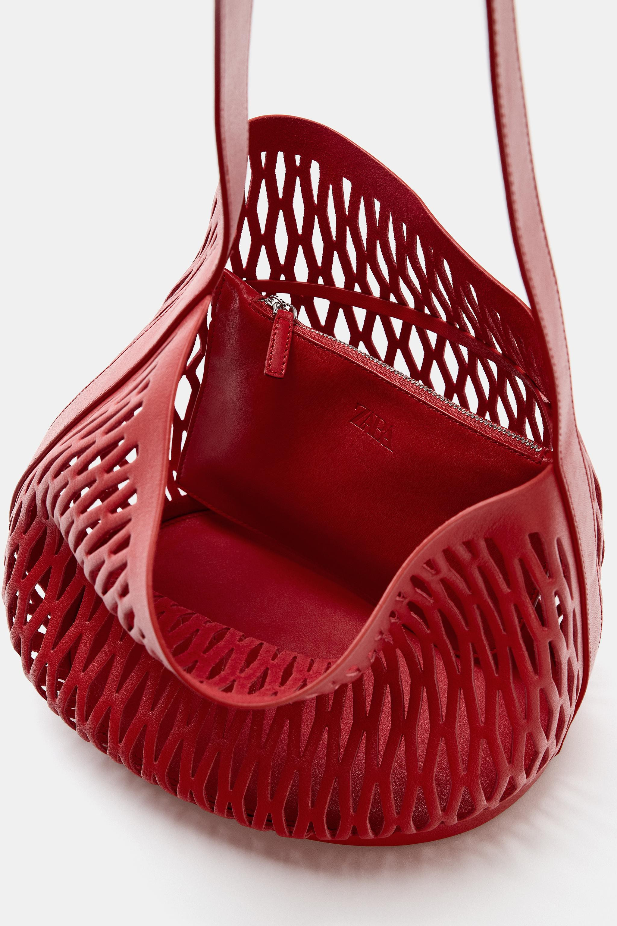 DIE-CUT LEATHER BAG | Zara US
