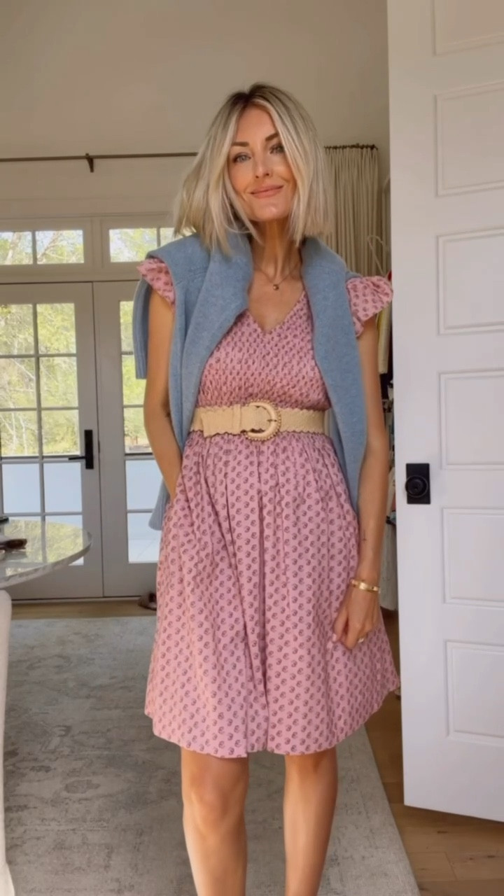 I elevated this dress by adding a belt & draping a sweater over my shoulders! This dress can be worn so many ways! Wearing XS.

Loverly Grey, Lpft, Easter dress, pink floral dress, spring dress, spring fashion, spring outfit ideas, Easter outfit 

#LTKSeasonal #LTKootd