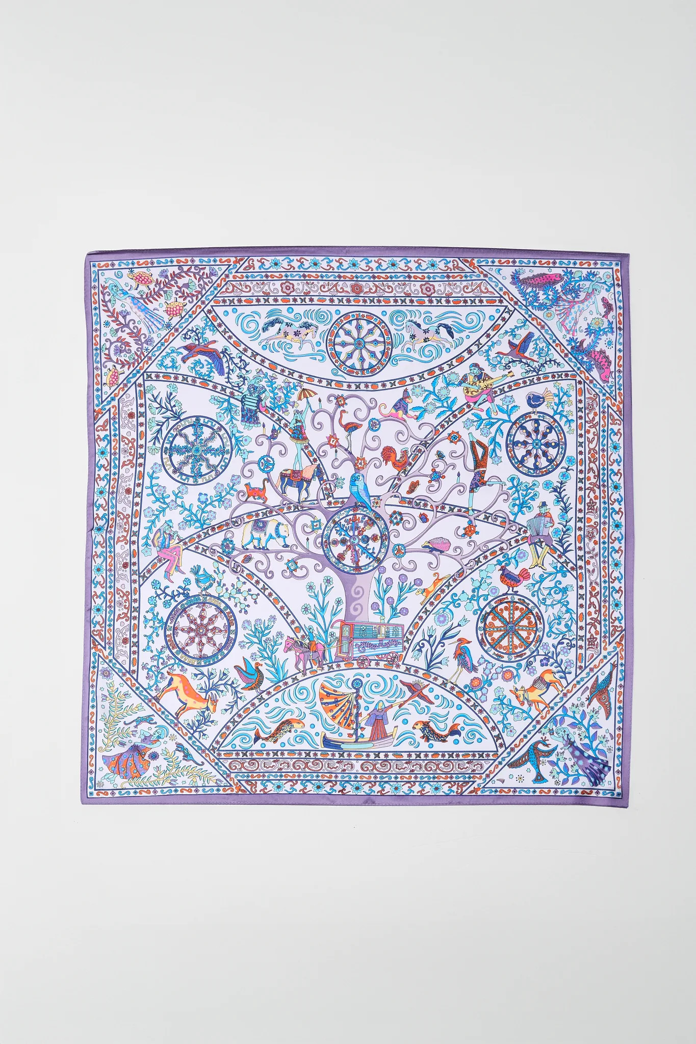 Sally Lavender Printed Scarf | Avara