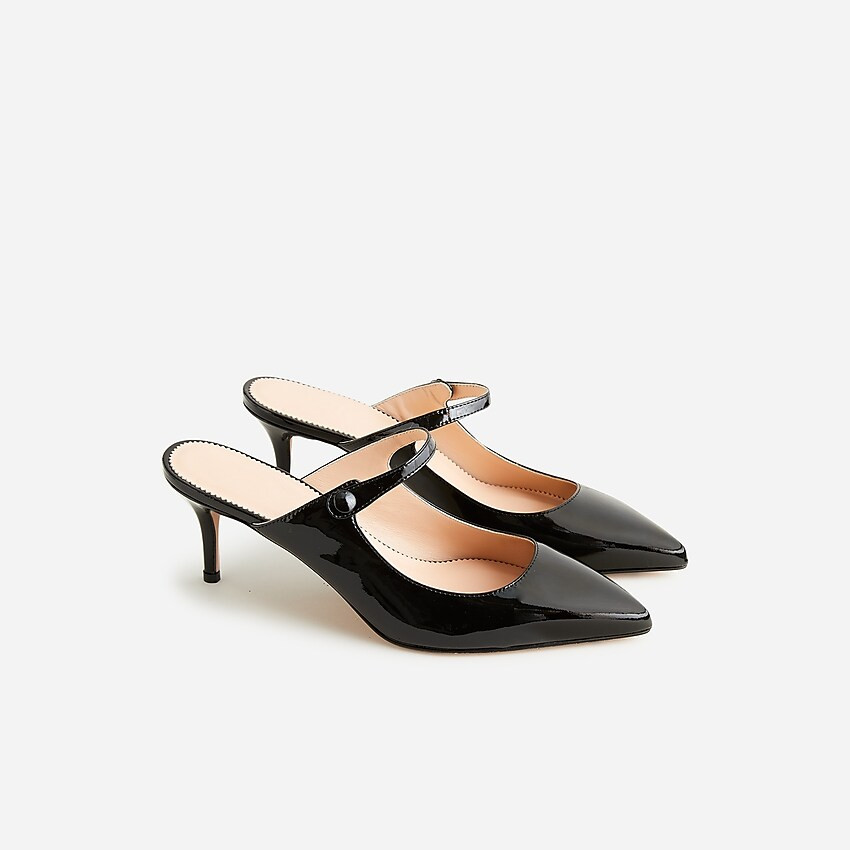 Colette mule heels in Italian patent leather | J. Crew US