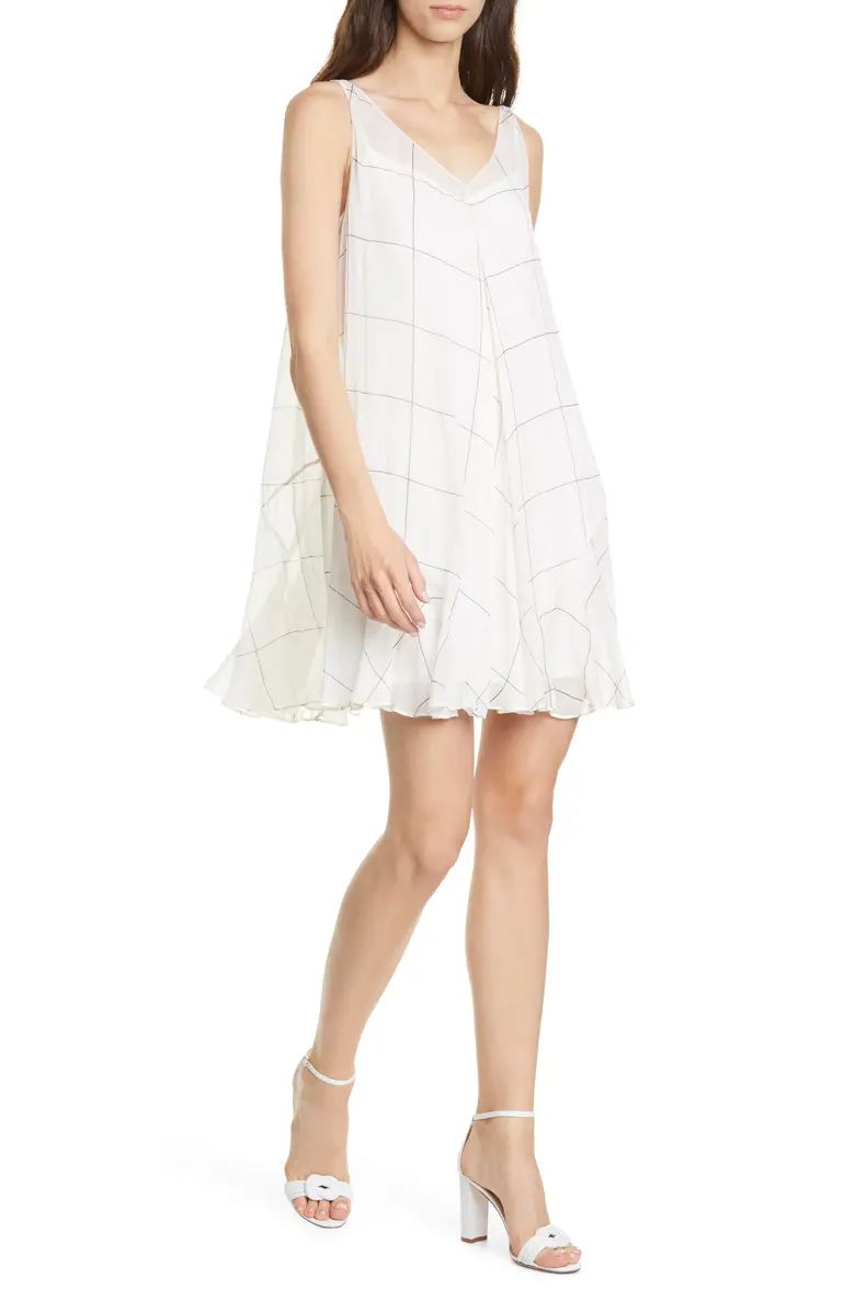 Windowpane Minidress | Nordstrom