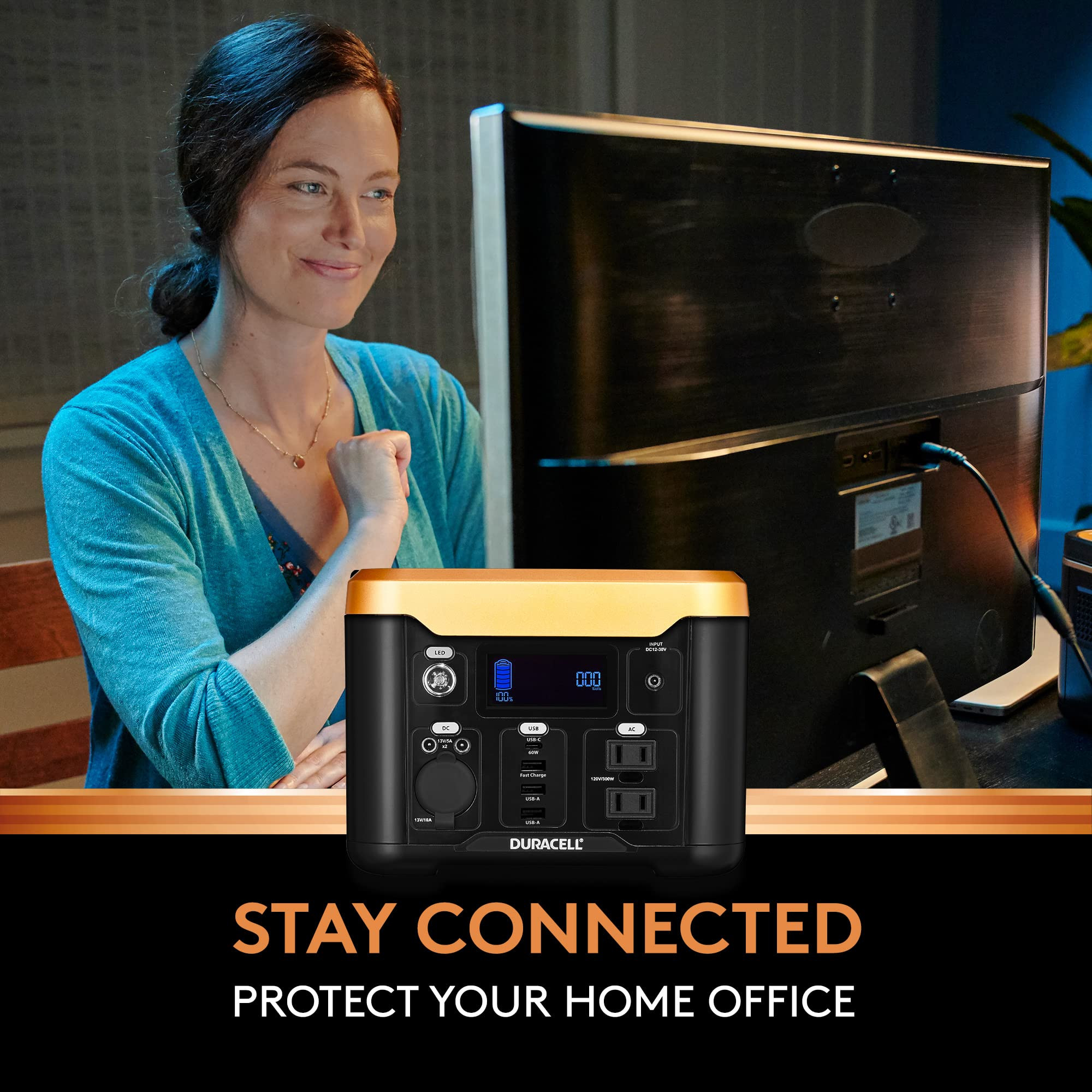 Duracell Portable Power Station 300W (292Wh/120V) Lithium Battery Backup Portable Solar Generator... | Amazon (US)