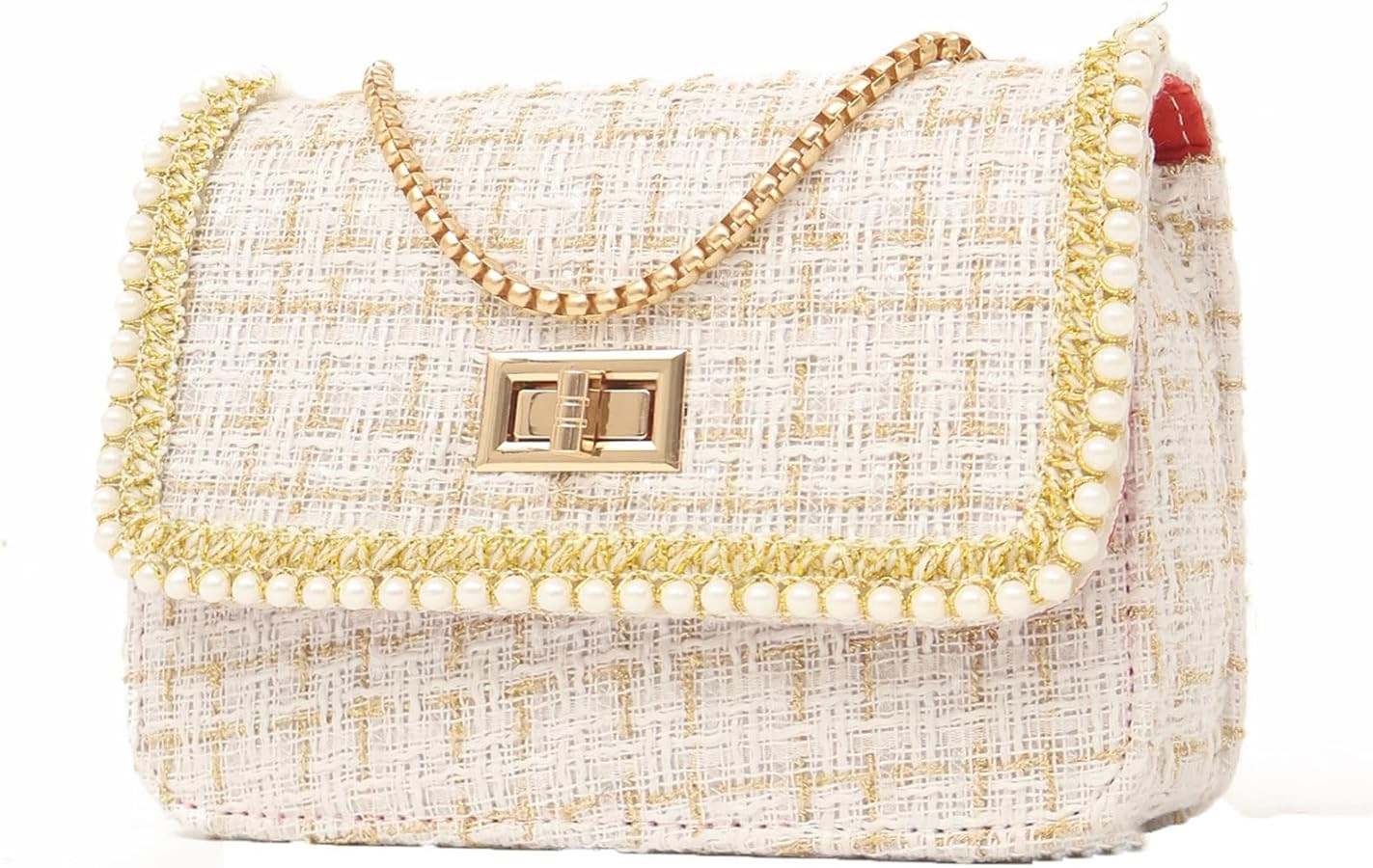 Crossbody Bags for Women Leather Cross Body Purses Cute Designer Handbags Tweed Small Shoulder Ba... | Amazon (US)