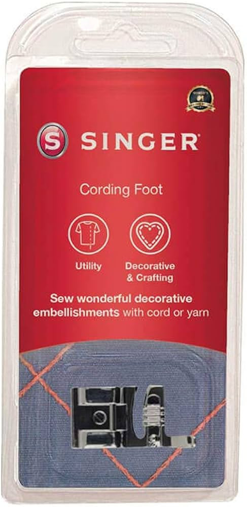 SINGER Cording Presser Foot | Decorative Stitching & Surface Embellishments | Works with Cords, B... | Amazon (US)