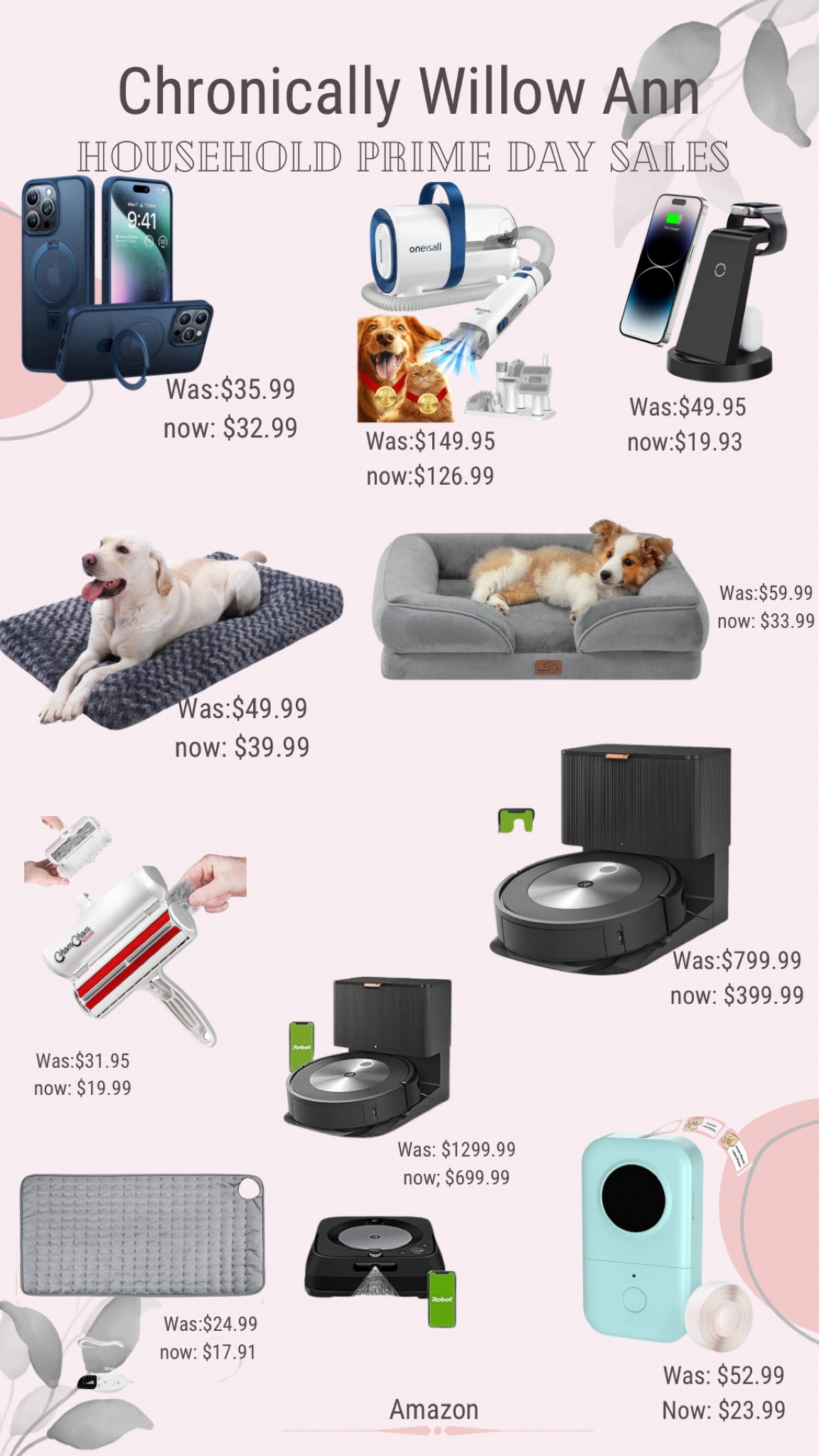 Prime day sales that almost anyone will appreciate it. Wonderful sales up to 70% off! These are great for home with animals but also homes in general. Our roomba is one of
Our favorite purchases & we have had it for years. It holds up! These are fantastic chargers, label makers & more! Gifts for him, gifts for her, gifts for families, gifts for pet owners, gifts for organizers

#LTKxPrime #LTKGiftGuide #LTKsalealert