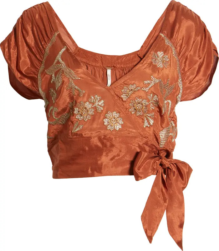 Free People Sahara Embroidered Crop Top | Nordstrom | Nordstrom