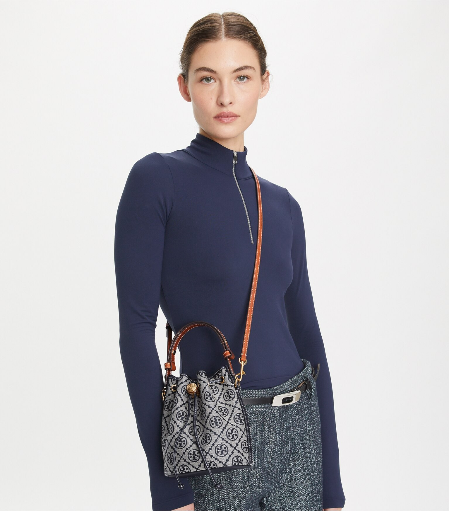 T MONOGRAM MINI BUCKET BAG | Tory Burch (US)