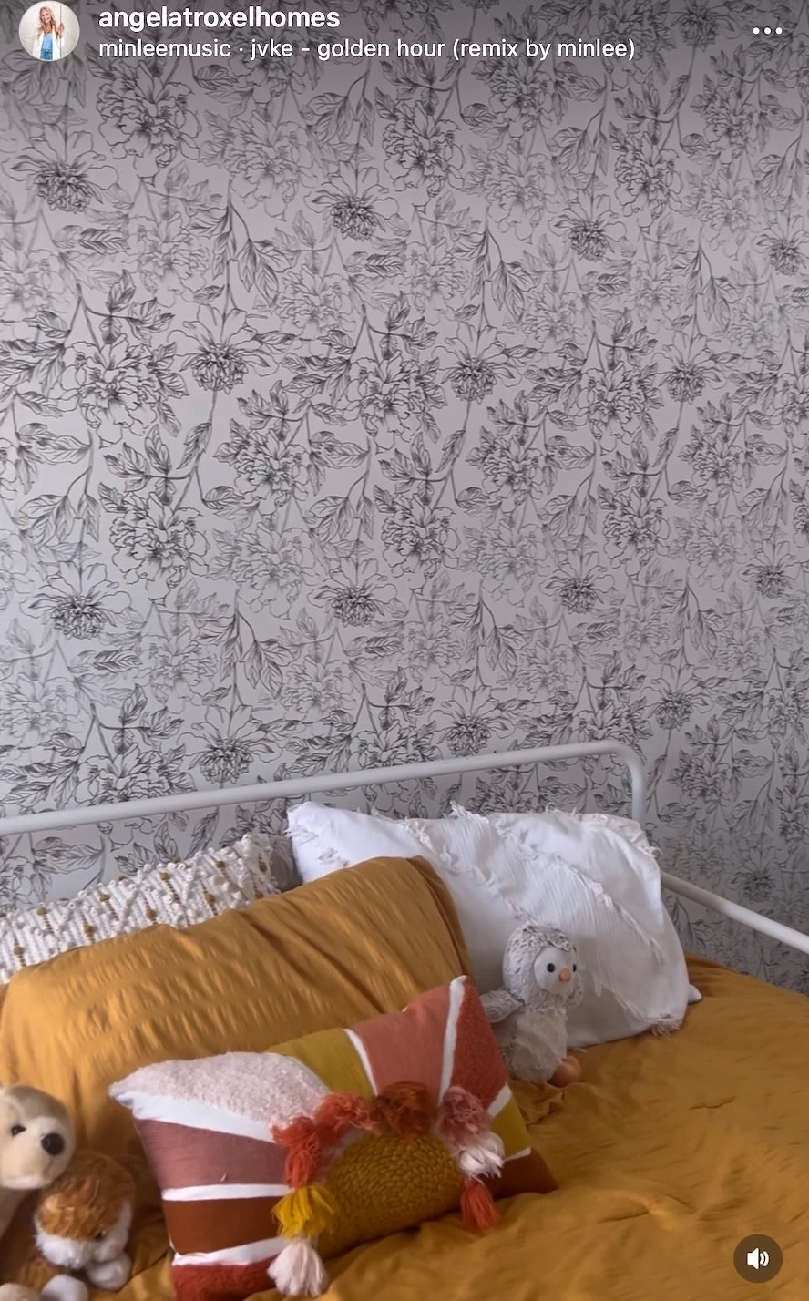 Little girls room wallpaper, flowers, boho, peel and stick, statement wall. Budget. Amazon. Bedframe

#LTKfindsunder50 #LTKsalealert #LTKhome
