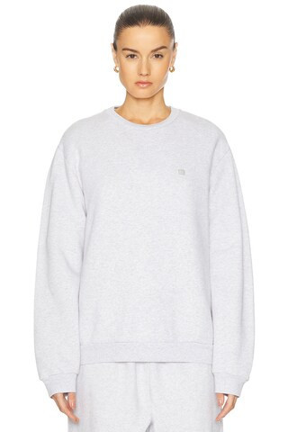 Acne Studios Faihra Crewneck Sweater in Light Grey | FWRD 